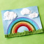 Yarn Rainbow | Fun Family Crafts