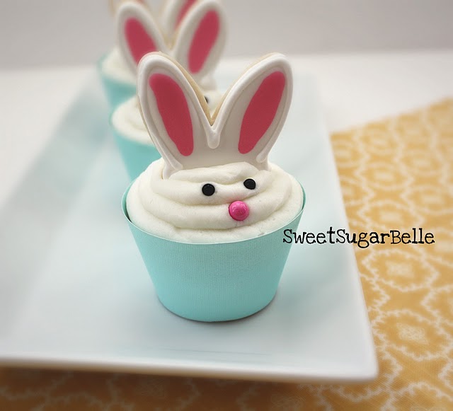 Bunny Ears Cupcake Toppers | Fun Family Crafts