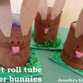 Cardboard Tube Bunny Egg Holders