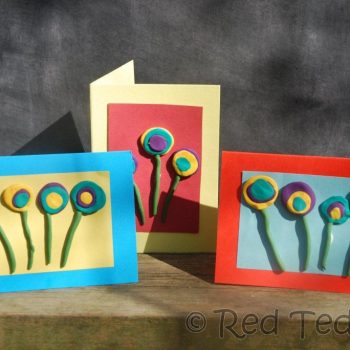 Polymer Clay Flower Cards