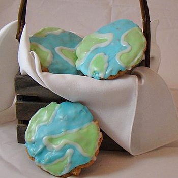 Earth Day Globe Cookies