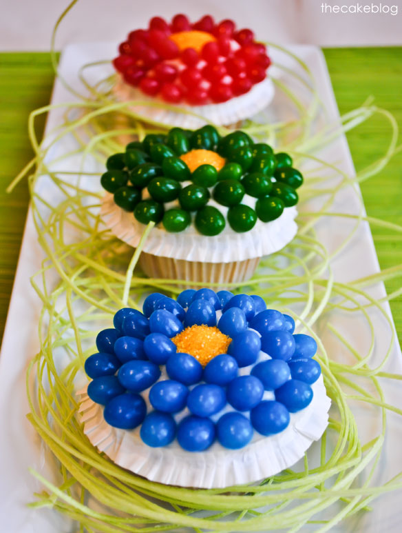 Jelly Bean Flower Cupcakes Fun Family Crafts