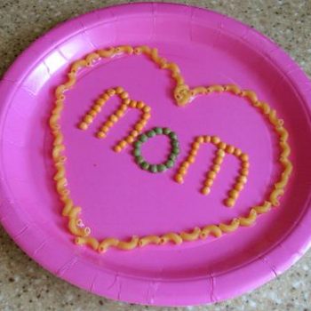 Pasta Heart Plate for Mom