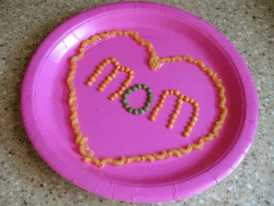 Pasta Heart Plate for Mom