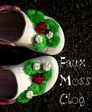 Faux Moss Clog
