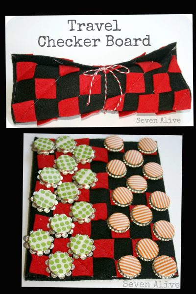 Travel Checker Board