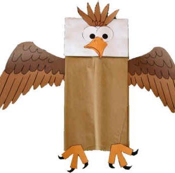 Paper Bag Bald Eagle