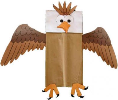 Paper Bag Bald Eagle