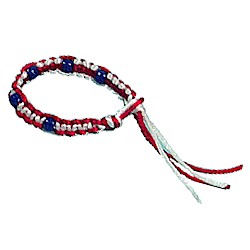 Macrame Patriotic Bracelet