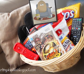 Couch Potato Gift Basket