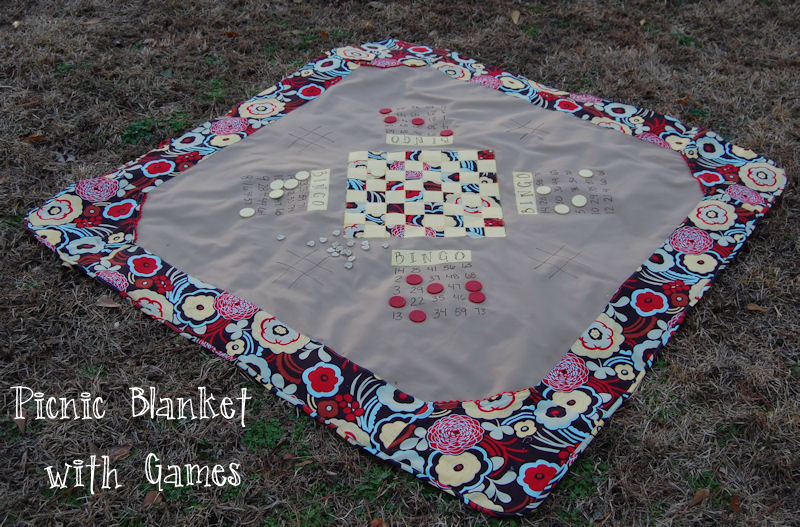 Picnic Blanket with Games Fun Family Crafts