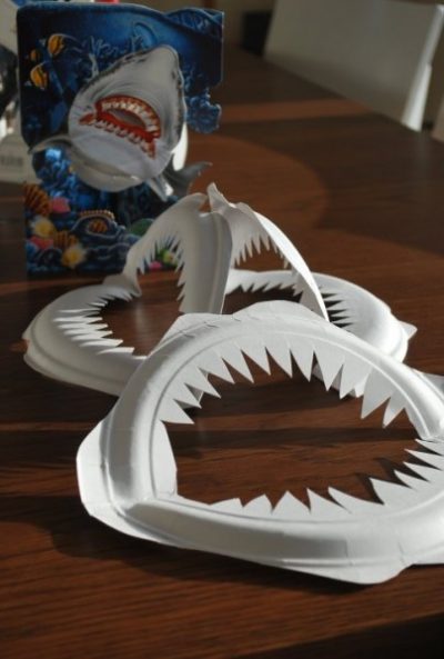 Paper Plate Shark Jaws