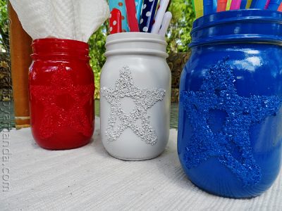 Epsom Salt 4th of July Star Jars
