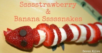 Strawberry and Banana Snakes