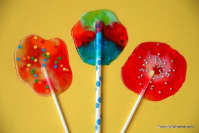 Homemade Candy Lollipops