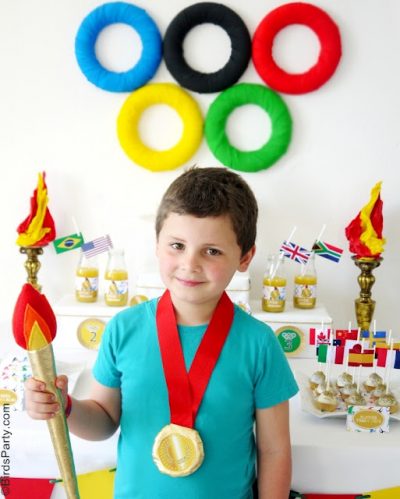 Plush Olympic Torch and Medal
