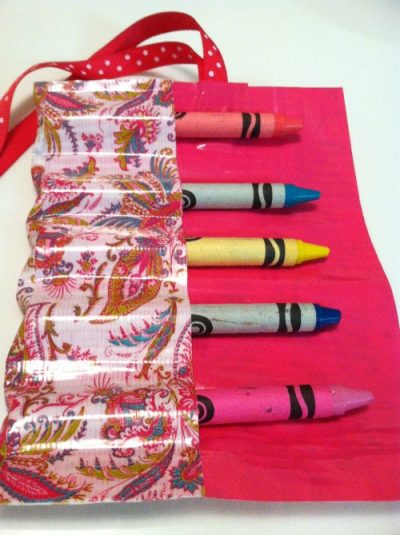 Duct Tape Crayon Roll