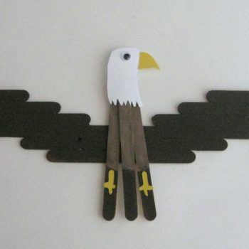 Craft Stick Bald Eagle