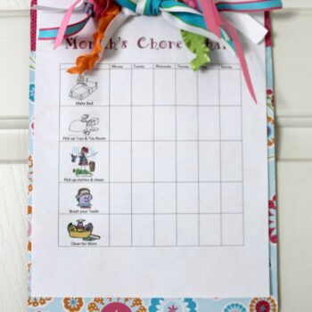 Clipboard Chore Charts