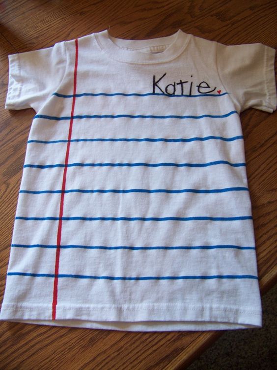 Painted Binder Paper TShirt Fun Family Crafts