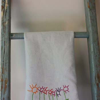 Child's Art Embroidered Towel