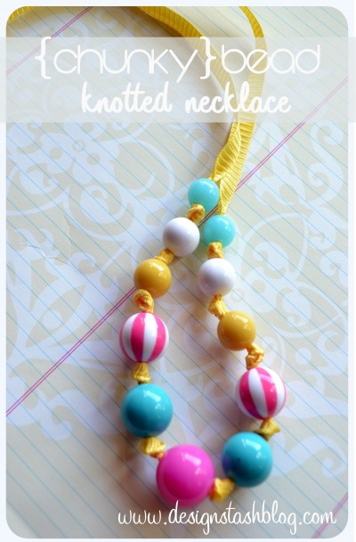 Chunky Bead Knotted Necklace