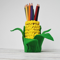 Corn on the Cob Pencil Holder