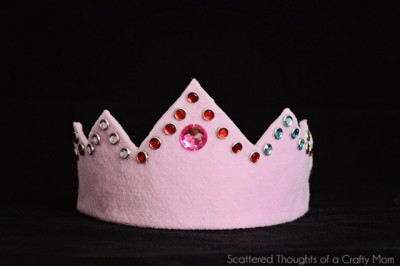 Jeweled Felt Crown