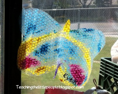 Bubble Wrap Butterflies