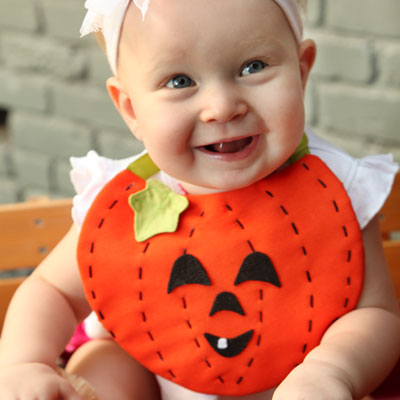 Pumpkin Baby Bib