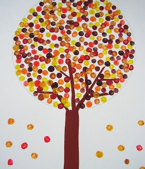 Polka Dot Fall Tree