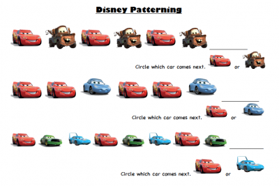 worksheet addition birthday Activity Sheets Disney Fun Cars Pixar Printable  Family