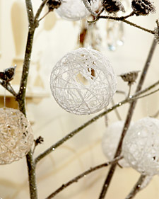 Snowy Balloon Ornaments