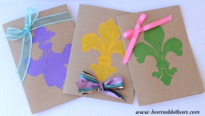 Stenciled Note Cards