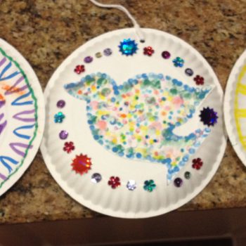 Paper Plate Peace Doves