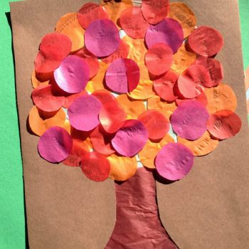 Tissue Paper Fall Tree