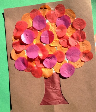 Tissue Paper Fall Tree