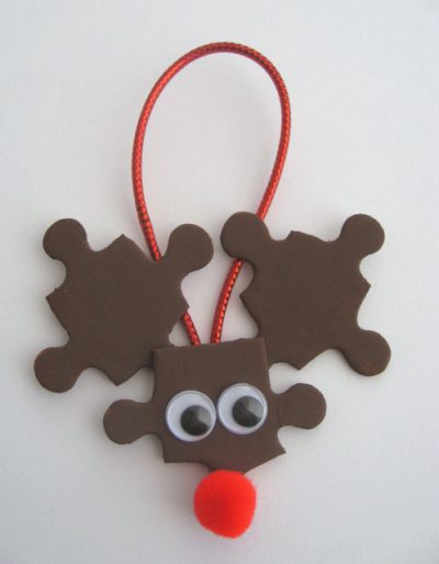 Puzzle Piece Reindeer