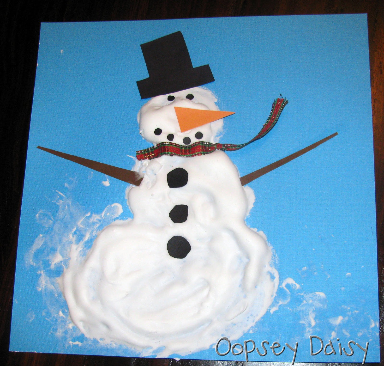 Shaving Cream Snowman | Fun Family Crafts