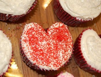Heart-Shaped Cupcakes