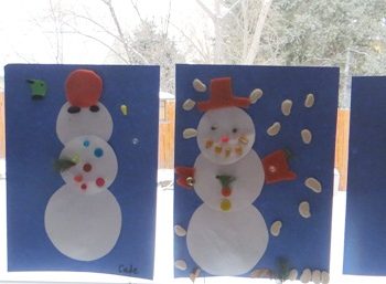 Textured Snowmen