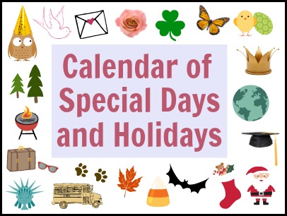 Special Days and Holidays | Fun Family Crafts