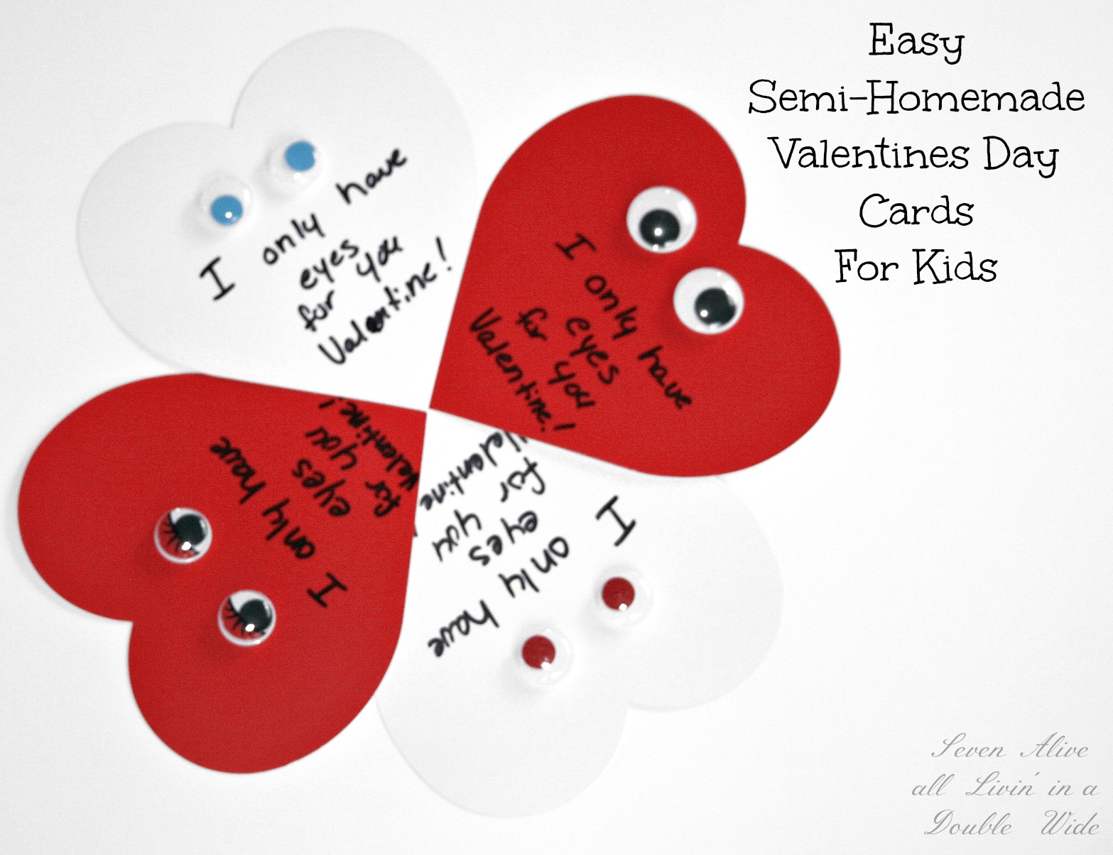 Semi Homemade Valentine s Day Cards Fun Family Crafts