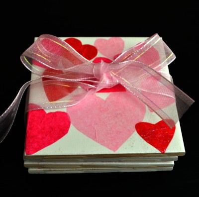 Valentine Heart Coasters