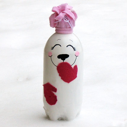 Soda Bottle Polar Bear | Fun Family Crafts