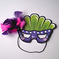Printable Mardi Gras Mask