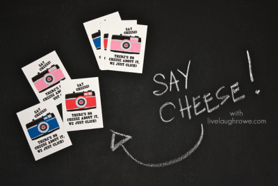Say Cheese! Printable Valentines