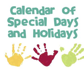 Special Days and Holidays