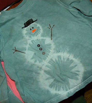 Tie Dye Snowman Shirt