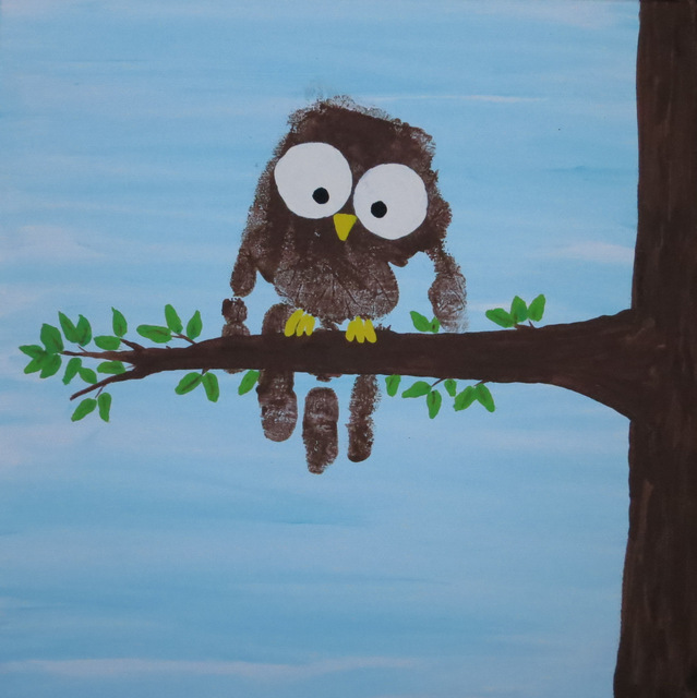 Handprint Owl | Fun Family Crafts
